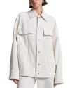 A.l.c Dean Denim Jacket In Ecru In Neutral