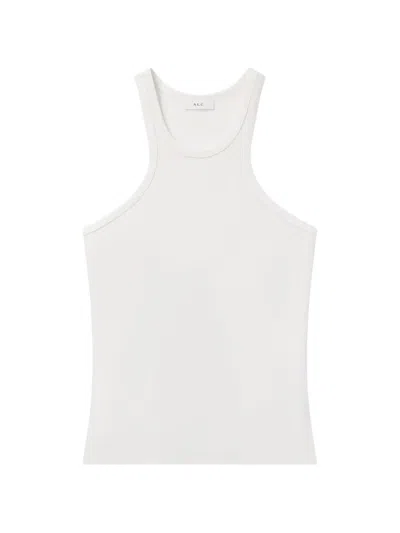 A.l.c Dean Round-neck Tank Top In White
