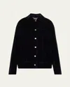 A.l.c Dean Velvet Jacket In Navy