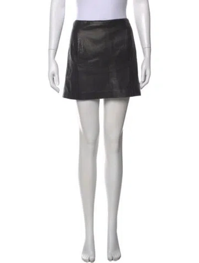 Pre-owned A.l.c Deer Mini Skirt In Black