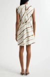A.l.c . Delia Diagonal Stripe Sleeveless Dress In Mint Multi