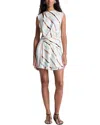 A.l.c Delia Dress In Mint Multi In White