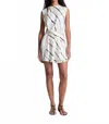 A.l.c Delia Striped Mini Dress In Mint Multi In White