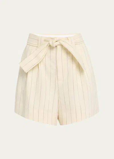 A.l.c Dempsey Pinstripe Shorts In White