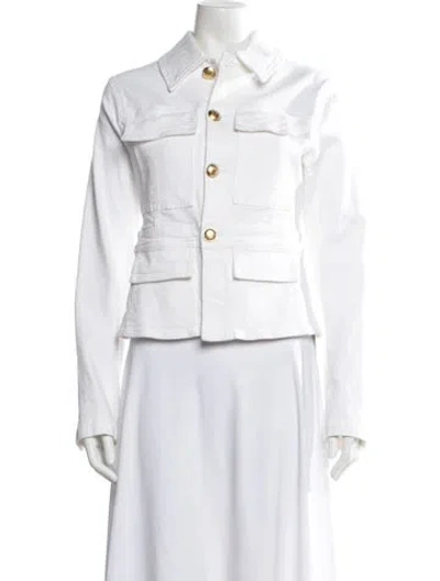 Pre-owned A.l.c Denim Jacket In White