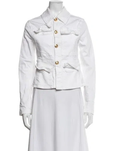Pre-owned A.l.c Denim Jacket In White