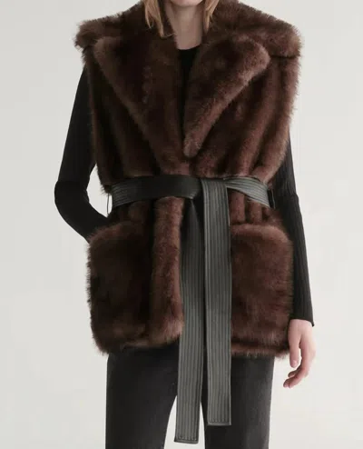 A.l.c Devon Vest In Mink In Brown