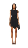 A.l.c . Dion Asymmetric Hem Dress In 黑色