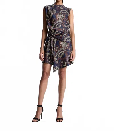 A.l.c Dion Dress In Navy/cream In Multi