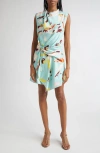 A.l.c . Dion Sleeveless Dress In Blue