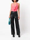 A.l.c Dixon Draped Halterneck Top In Coral In Pink