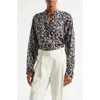 A.l.c . Dylan Floral Print Long Sleeve Shirt