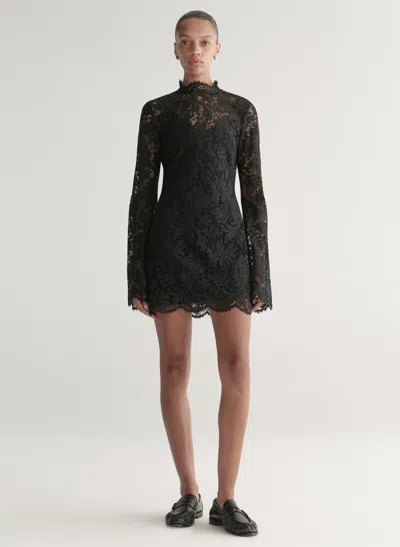 A.l.c Eden Lace Mini Dress In Black