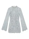A.l.c Eden Lace Mini Dress In Blue