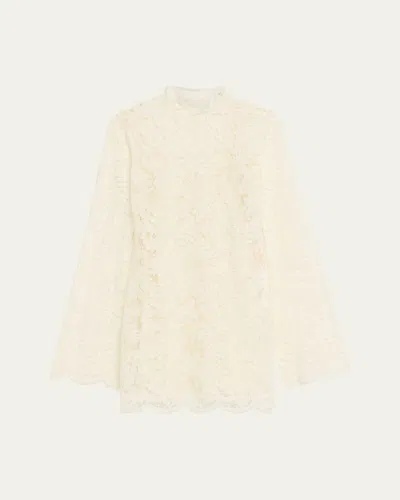 A.l.c Eden Lace Mini Dress In Neutral