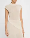A.l.c Edith Asymmetric Knit Top In Creme In White