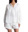 A.l.c Elaine Long Sleeve Top In Cream In White