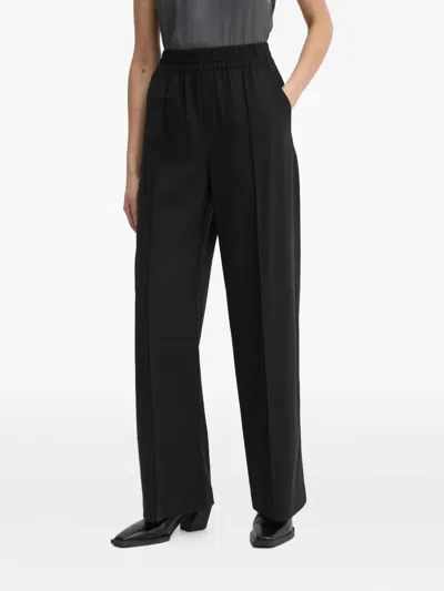 A.l.c Elastic-waist Trousers In Black