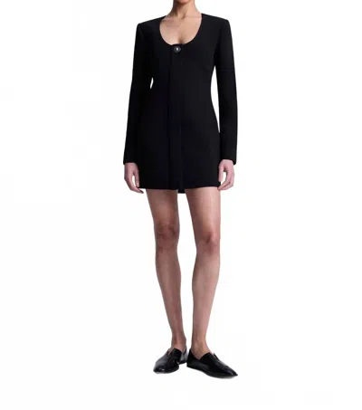 A.l.c . Elena Long Sleeve Minidress In Black