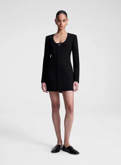 A.l.c . Elena Long Sleeve Minidress In Black