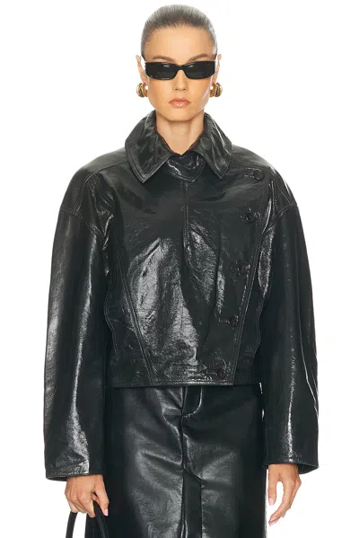 A.l.c Eli Leather Jacket In Black