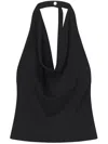 A.l.c Ayla Cowl Neck Top In Black In Black
