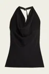 A.l.c Ayla Cowl Neck Top In Black