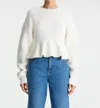 A.l.c Eliza Sweater In Buttercream In White