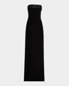 A.l.c Elizabeth Embellished Strapless Gown In Blackjet