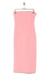 A.l.c . Elizabeth Strapless Midi Dress In Victoria Pink