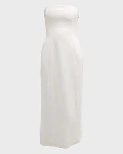 A.l.c Elizabeth Strapless Midi Dress In White