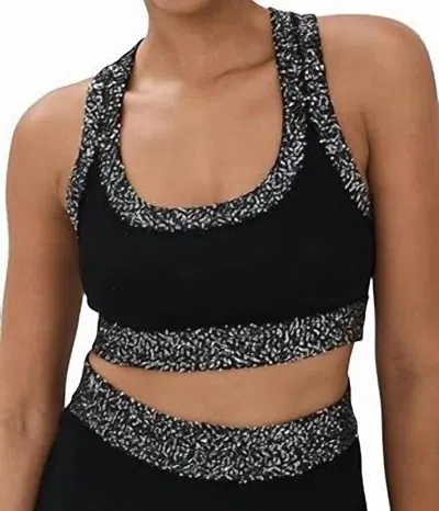 A.l.c Elle Bra Top In Black/silver