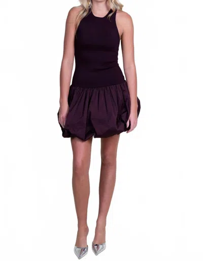 A.l.c Eloise Mini Dress In Chocolate Plum In Purple