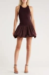 A.l.c . Eloise Sleeveless Bubble Hem Minidress In Brown