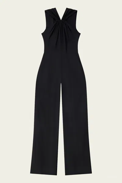 A.l.c Elouise Stretch Linen Jumpsuit In Black