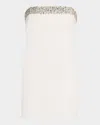 A.l.c Elsie Strapless Embellished Mini Dress In White In Whitecrys