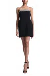 A.l.c Elsie Strapless Embellished Mini Dress In Black In Black