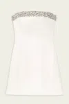 A.l.c Elsie Strapless Embellished Mini Dress In White