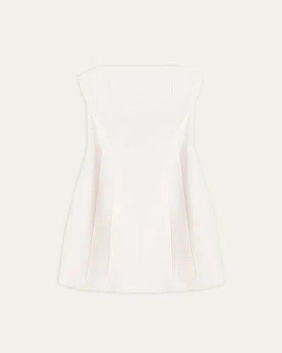 A.l.c Elsie Strapless Mini Dress In White