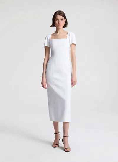 A.l.c Elvie Midi Dress In White