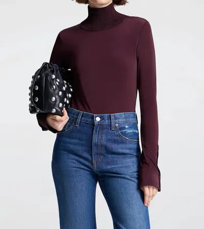 A.l.c Elyse Top In Plum In Red