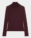 A.l.c Elyse Turtleneck Top In Burgundy