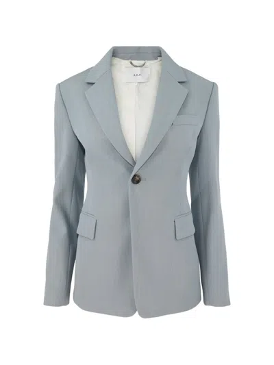 A.l.c Elza Notched-lapel Blazer In Blue