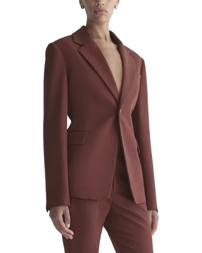 A.l.c . Elza Wool-blend Jacket In Burgundy