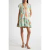 A.l.c . Ember Abstract Print Minidress