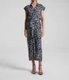 A.l.c Emilia Draped Satin Shirtdress In Multi