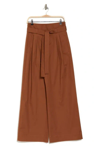 A.l.c Emily Wide Leg Pants In Brown