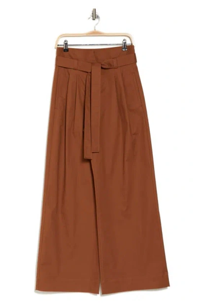 A.l.c Emily Wide Leg Pants In Burnt Terracotta