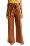 A.l.c Emily Wide Leg Pants In Burnt Terracotta In Brown