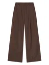 A.l.c Emmett Pinstripe Wide-leg Pants In Brown